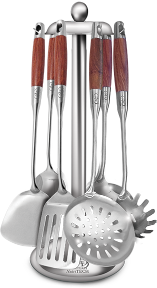 7pc Kitchen Tool Set with Rosewood Handle